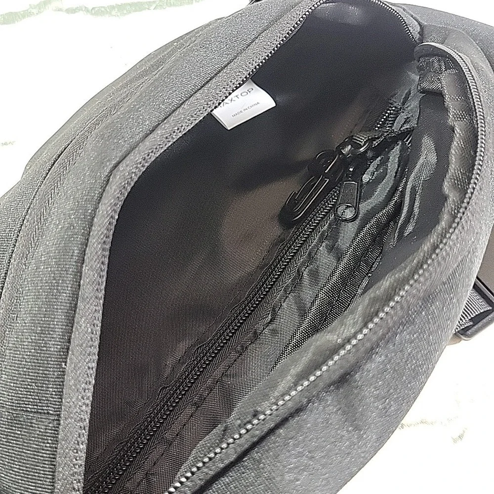 MAXTOP Adjustable Crossbody‎ Fanny Pack Waist Hip Hiking Bum Bag Black